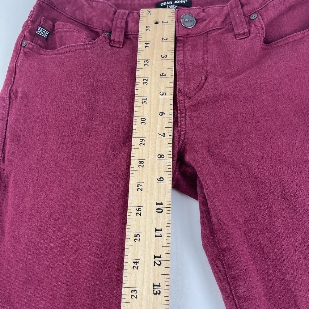 Dear John Pants Womens 28 Red - Picture 6 of 10